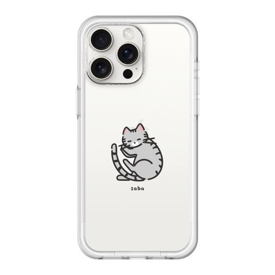 スリムプロテクションプレミアムケース［ オリジナル - CASEPLAYネコ - saba ］