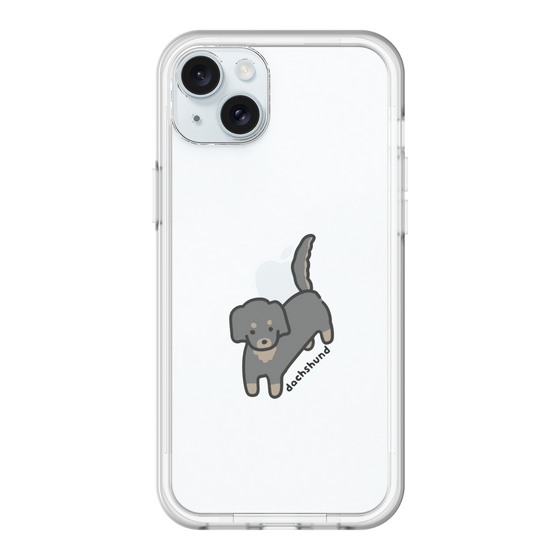 スリムプロテクションプレミアムケース［ オリジナル - CASEPLAYイヌ - dachsund ］