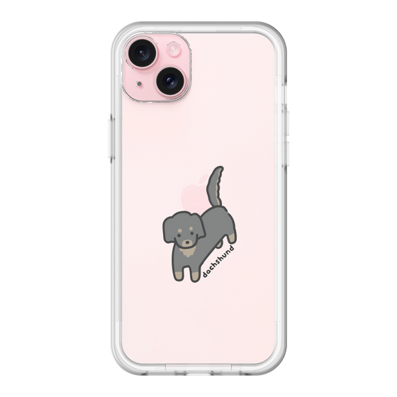 スリムプロテクションプレミアムケース［ オリジナル - CASEPLAYイヌ - dachsund ］
