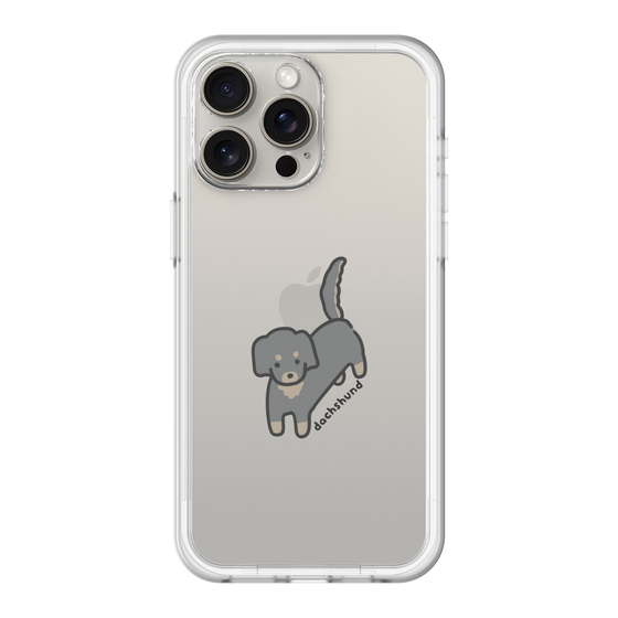 スリムプロテクションプレミアムケース［ オリジナル - CASEPLAYイヌ - dachsund ］