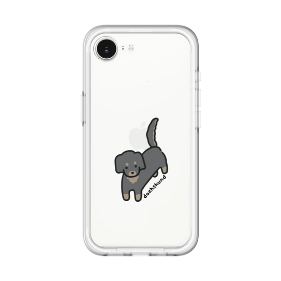 スリムプロテクションプレミアムケース［ オリジナル - CASEPLAYイヌ - dachsund ］