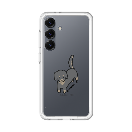 スリムプロテクションプレミアムケース［ オリジナル - CASEPLAYイヌ - dachsund ］