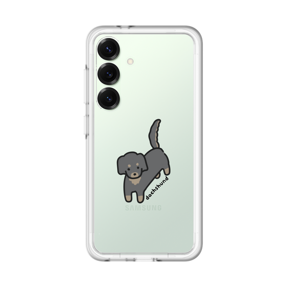 スリムプロテクションプレミアムケース［ オリジナル - CASEPLAYイヌ - dachsund ］