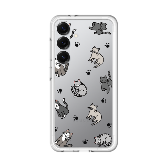 スリムプロテクションプレミアムケース［ オリジナル - CASEPLAYネコ総柄 - color ］