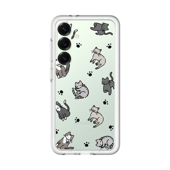 スリムプロテクションプレミアムケース［ オリジナル - CASEPLAYネコ総柄 - color ］