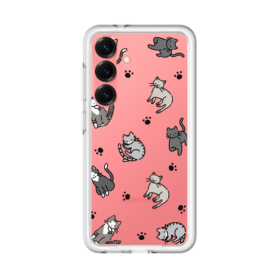 スリムプロテクションプレミアムケース［ オリジナル - CASEPLAYネコ総柄 - color ］