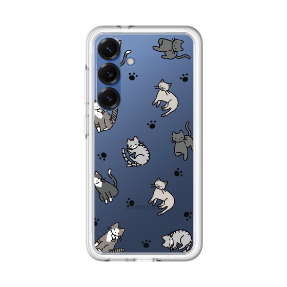 スリムプロテクションプレミアムケース［ オリジナル - CASEPLAYネコ総柄 - color ］