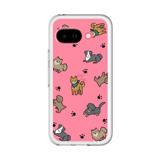 スリムプロテクションプレミアムケース［ オリジナル - CASEPLAYイヌ総柄 - color ］