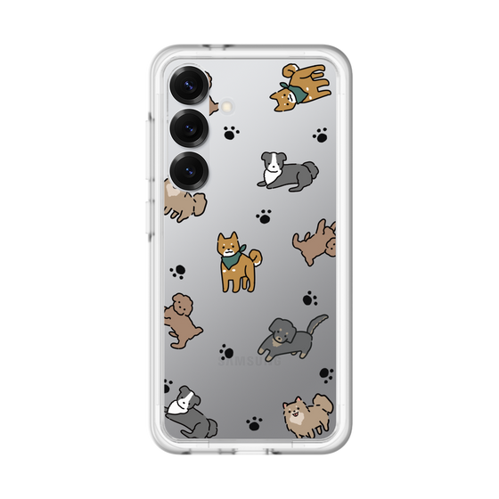 スリムプロテクションプレミアムケース［ オリジナル - CASEPLAYイヌ総柄 - color ］