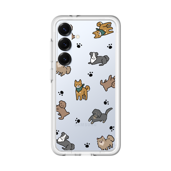 スリムプロテクションプレミアムケース［ オリジナル - CASEPLAYイヌ総柄 - color ］