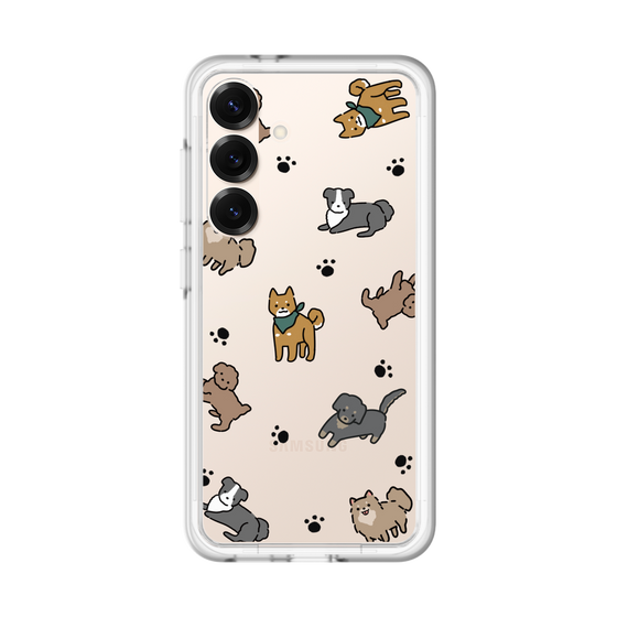 スリムプロテクションプレミアムケース［ オリジナル - CASEPLAYイヌ総柄 - color ］