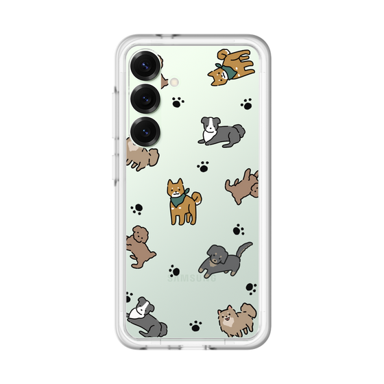 スリムプロテクションプレミアムケース［ オリジナル - CASEPLAYイヌ総柄 - color ］