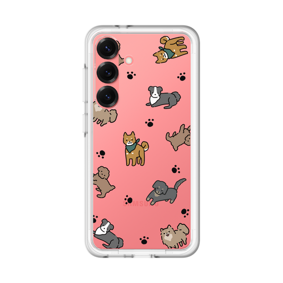 スリムプロテクションプレミアムケース［ オリジナル - CASEPLAYイヌ総柄 - color ］