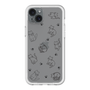 スリムプロテクションプレミアムケース［ オリジナル - CASEPLAYネコ総柄 - black ］