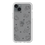 スリムプロテクションプレミアムケース［ オリジナル - CASEPLAYイヌ総柄 - black ］