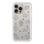 スリムプロテクションプレミアムケース［ オリジナル - CASEPLAYイヌ総柄 - black ］