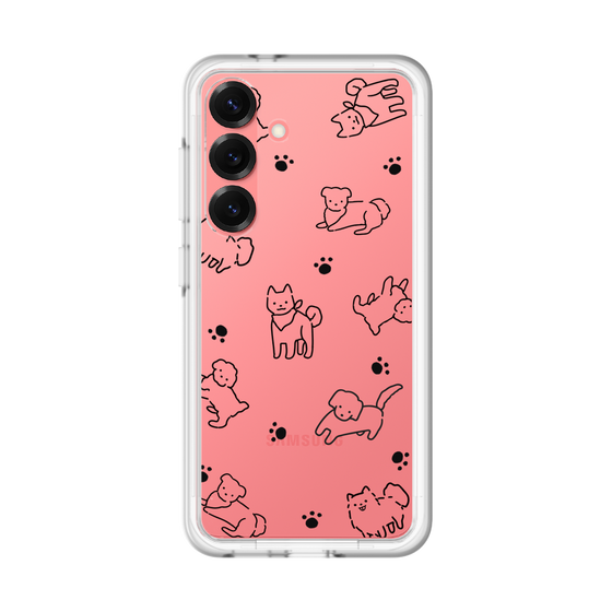 スリムプロテクションプレミアムケース［ オリジナル - CASEPLAYイヌ総柄 - black ］