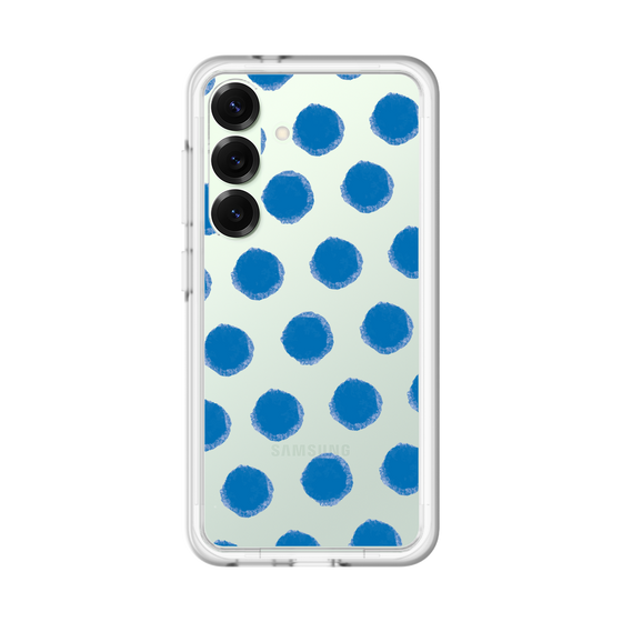 スリムプロテクションプレミアムケース［ オリジナル - 推し色水玉 - ブルー ］