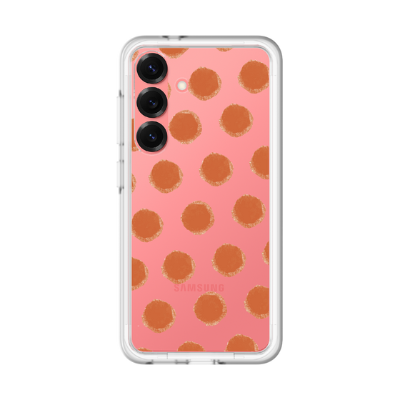 スリムプロテクションプレミアムケース［ オリジナル - 推し色水玉 - レッド ］