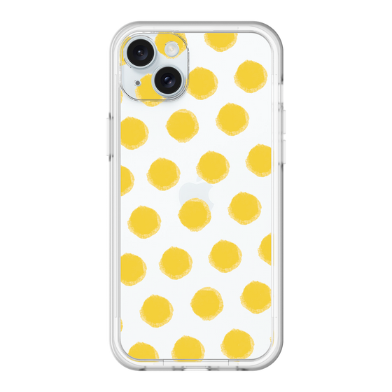 スリムプロテクションプレミアムケース［ オリジナル - 推し色水玉 - イエロー ］