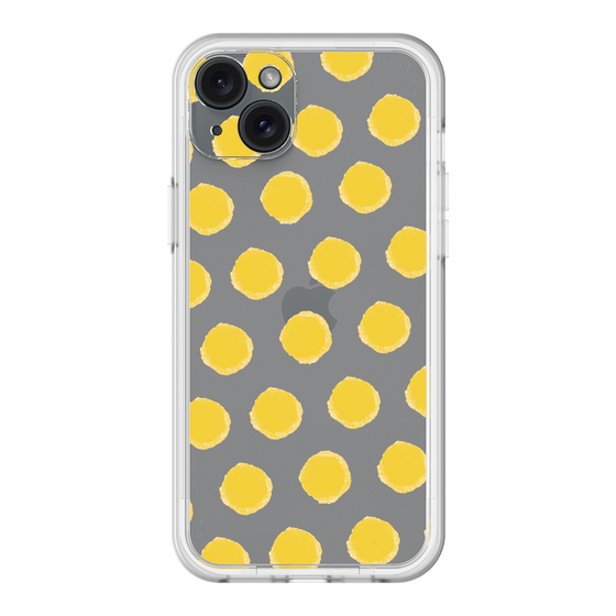 スリムプロテクションプレミアムケース［ オリジナル - 推し色水玉 - イエロー ］