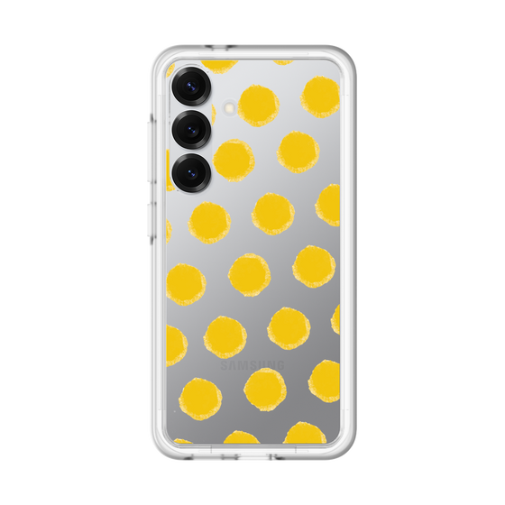 スリムプロテクションプレミアムケース［ オリジナル - 推し色水玉 - イエロー ］