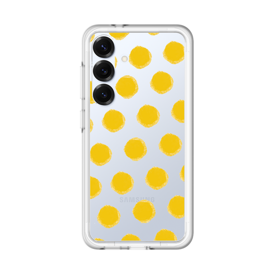 スリムプロテクションプレミアムケース［ オリジナル - 推し色水玉 - イエロー ］