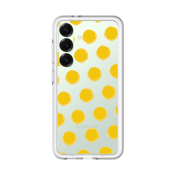 スリムプロテクションプレミアムケース［ オリジナル - 推し色水玉 - イエロー ］
