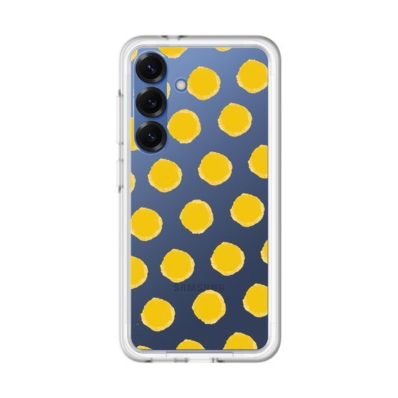 スリムプロテクションプレミアムケース［ オリジナル - 推し色水玉 - イエロー ］