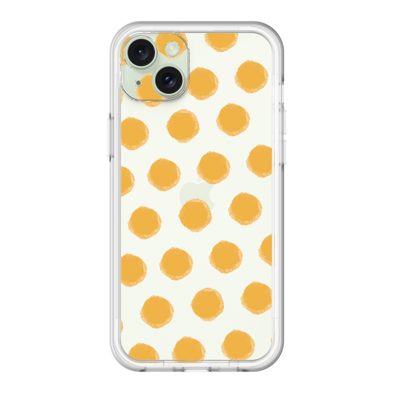 スリムプロテクションプレミアムケース［ オリジナル - 推し色水玉 - オレンジ ］