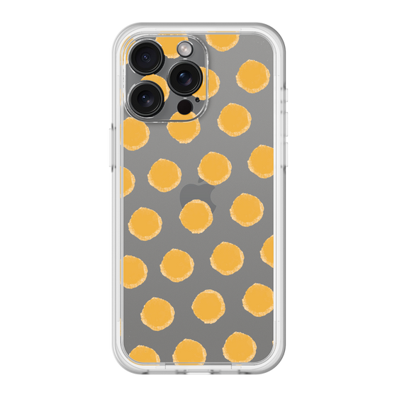 スリムプロテクションプレミアムケース［ オリジナル - 推し色水玉 - オレンジ ］