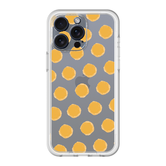 スリムプロテクションプレミアムケース［ オリジナル - 推し色水玉 - オレンジ ］