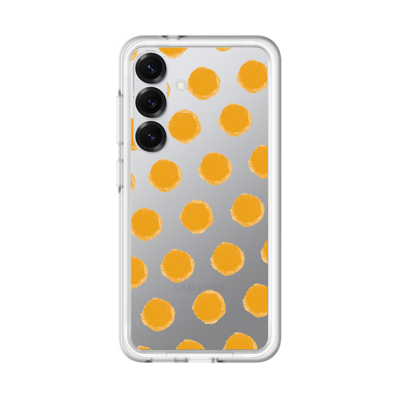 スリムプロテクションプレミアムケース［ オリジナル - 推し色水玉 - オレンジ ］