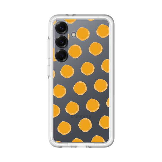 スリムプロテクションプレミアムケース［ オリジナル - 推し色水玉 - オレンジ ］