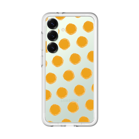 スリムプロテクションプレミアムケース［ オリジナル - 推し色水玉 - オレンジ ］