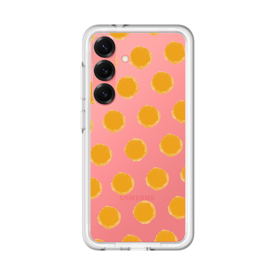スリムプロテクションプレミアムケース［ オリジナル - 推し色水玉 - オレンジ ］