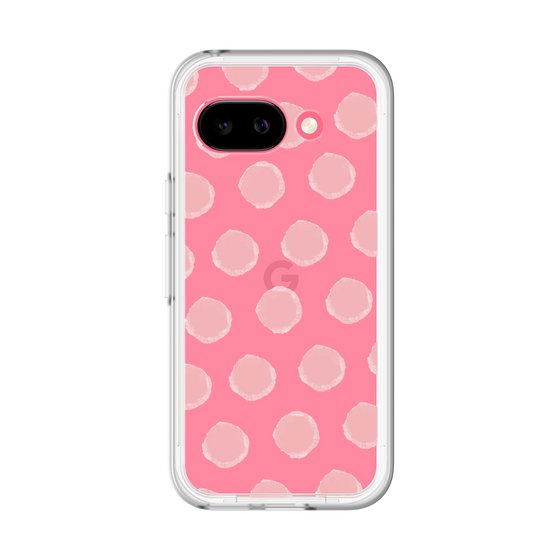 スリムプロテクションプレミアムケース［ オリジナル - 推し色水玉 - ピンク ］