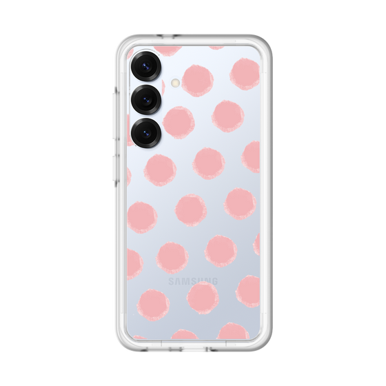 スリムプロテクションプレミアムケース［ オリジナル - 推し色水玉 - ピンク ］