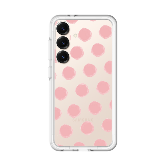 スリムプロテクションプレミアムケース［ オリジナル - 推し色水玉 - ピンク ］