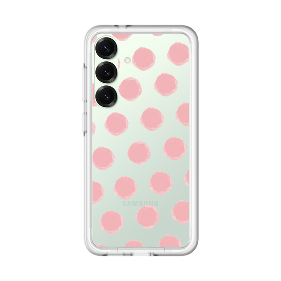 スリムプロテクションプレミアムケース［ オリジナル - 推し色水玉 - ピンク ］