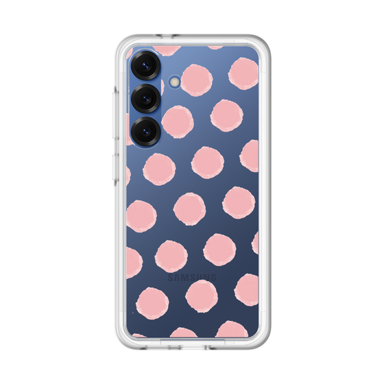 スリムプロテクションプレミアムケース［ オリジナル - 推し色水玉 - ピンク ］