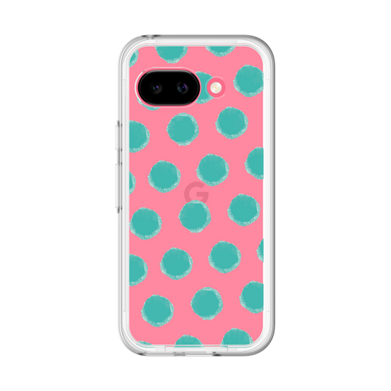 スリムプロテクションプレミアムケース［ オリジナル - 推し色水玉 - グリーン ］