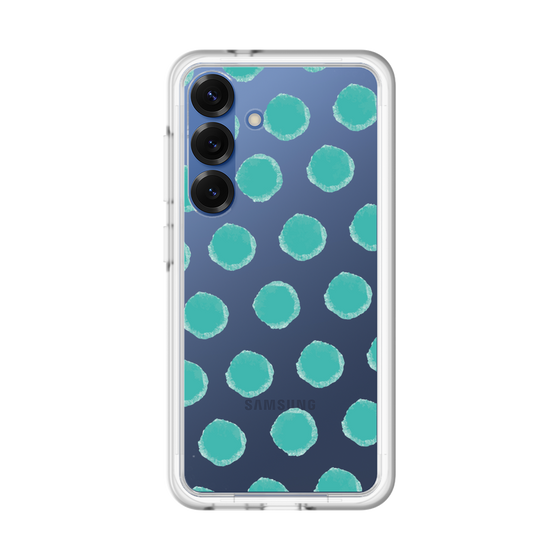 スリムプロテクションプレミアムケース［ オリジナル - 推し色水玉 - グリーン ］