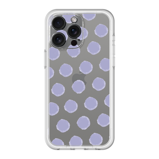 スリムプロテクションプレミアムケース［ オリジナル - 推し色水玉 - パープル ］