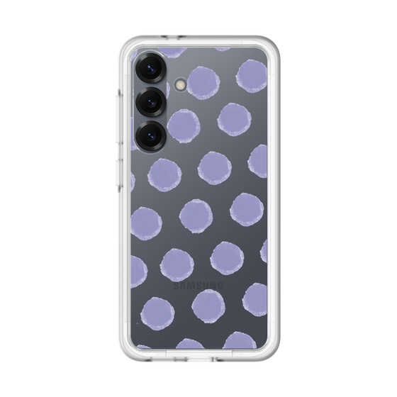 スリムプロテクションプレミアムケース［ オリジナル - 推し色水玉 - パープル ］