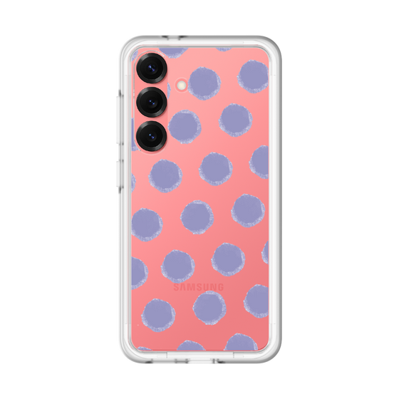 スリムプロテクションプレミアムケース［ オリジナル - 推し色水玉 - パープル ］