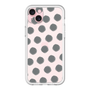 スリムプロテクションプレミアムケース［ オリジナル - 推し色水玉 - ブラック ］