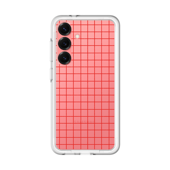 スリムプロテクションプレミアムケース［ オリジナル - 推し色チェック - レッド ］
