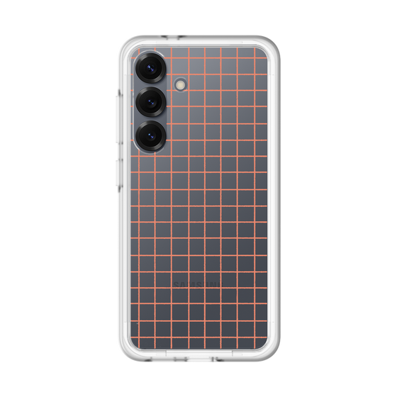 スリムプロテクションプレミアムケース［ オリジナル - 推し色チェック - オレンジ ］