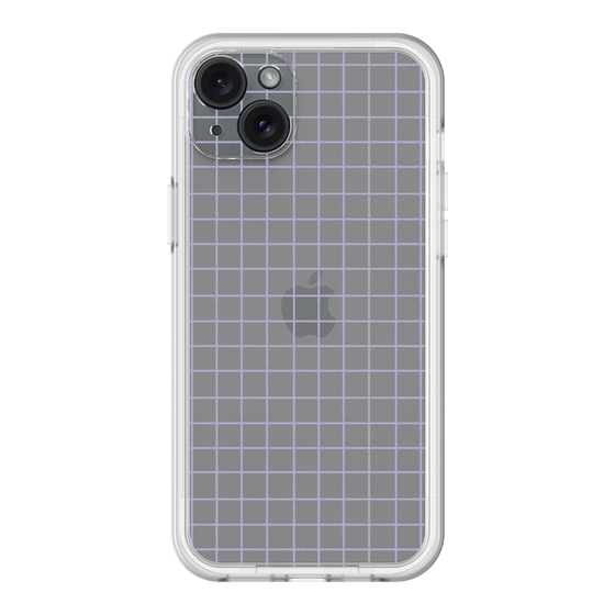 スリムプロテクションプレミアムケース［ オリジナル - 推し色チェック - パープル ］
